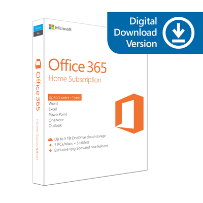 microsoft office 365 home for pc or mac digital download
